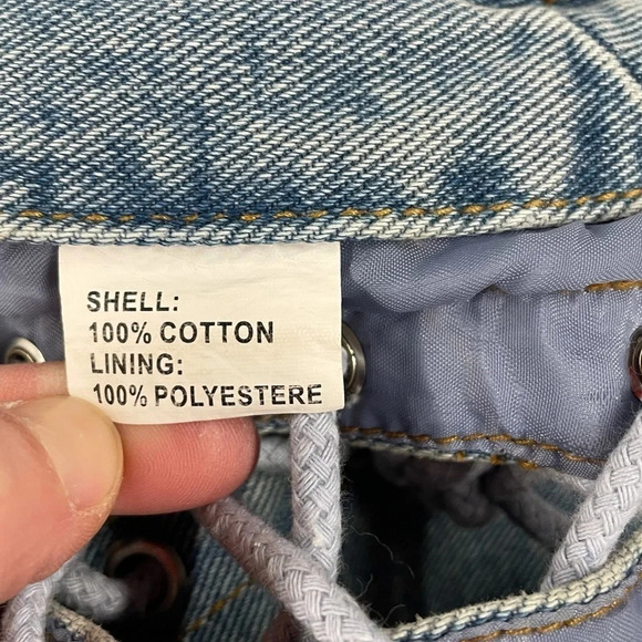 USA Bikers Dream Apparel Jean Vest Medium Honda Eagle on the back - Picture 12 of 16